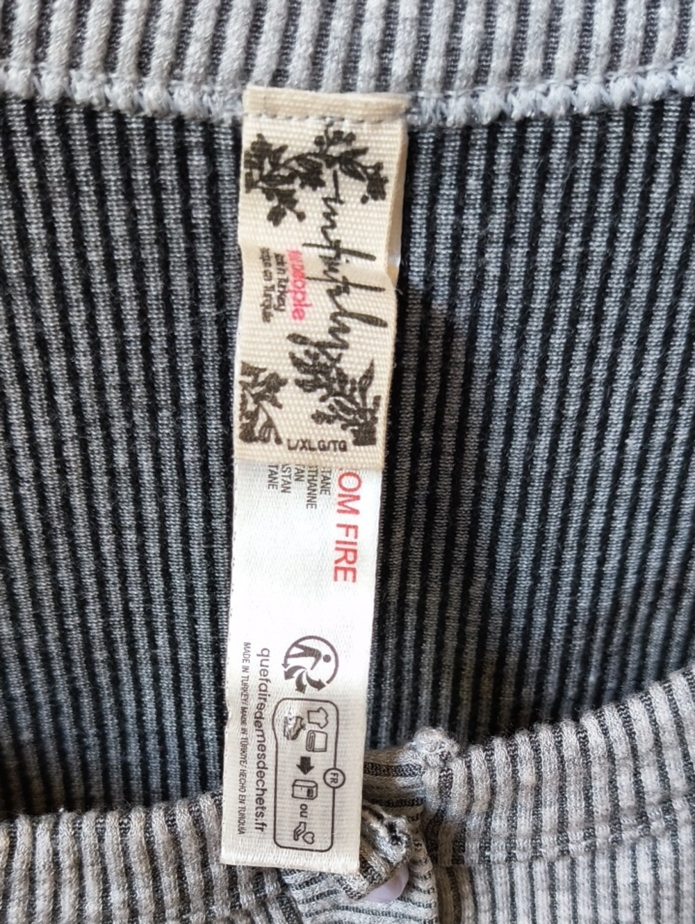 Free People Clean Slate Ribbed Henley In Light Grey - Picture 2 of 4